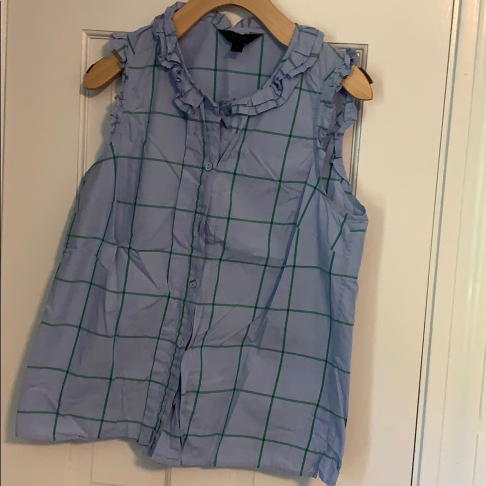 J. Crew sleeveless button down